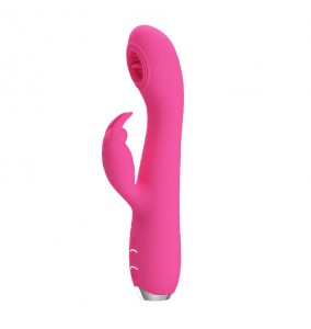 PRETTY LOVE - Powerful Licking Rabbit Vibrator Wand Masturbator (Chargeable - Pink)
